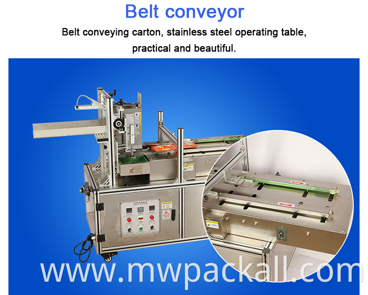 Semi Automatic Small Box Folder Gluer Machine cover of box sealing machine hot melt gluing machine for sale